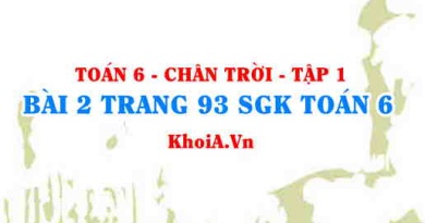 Bài 2 trang 93 SGK Toán 6 Tập 1 Chân trời sáng tạo